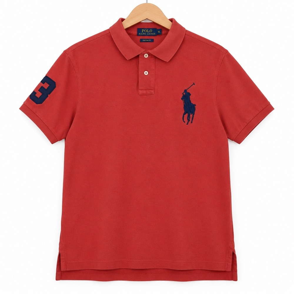 Polo Ralph Lauren Big Pony Polo Shirt Men's XL Nantucket Number 3 Sleeve